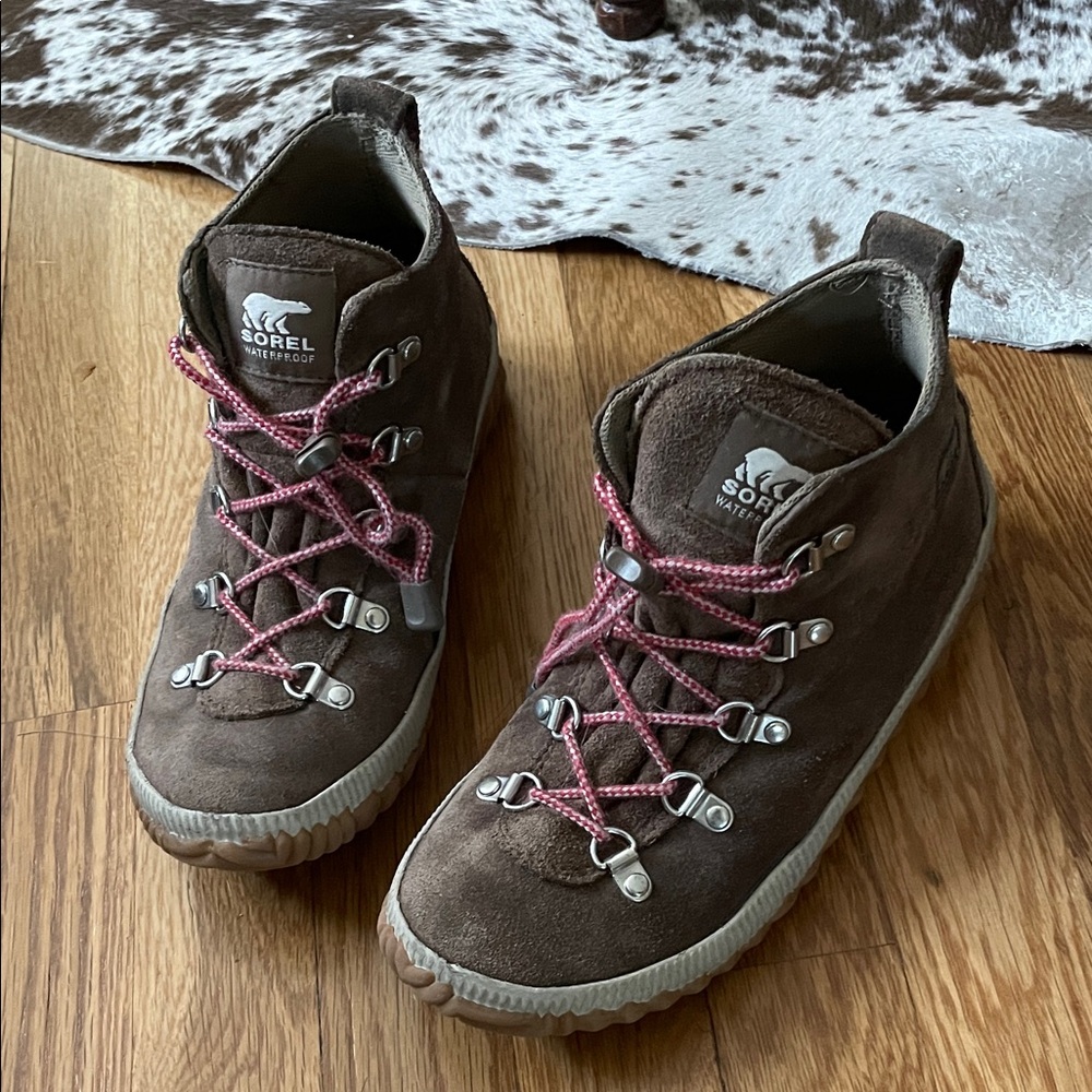 Sorel Kids Waterproof Suede Brown Boots